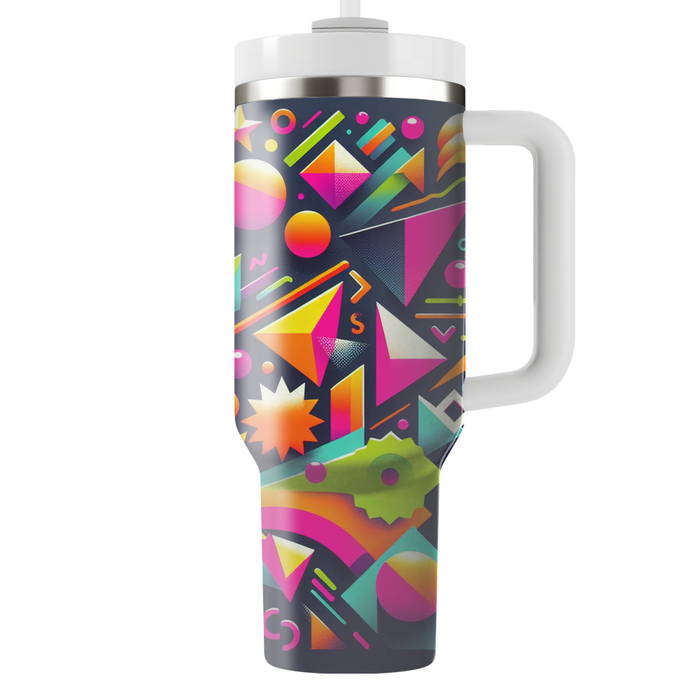 Vibrant 80s Shapes  Tumbler Cups