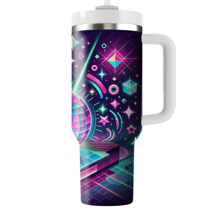 Retro Laser Disco  Decorative Tumblers