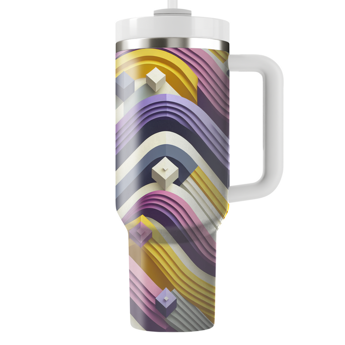 Abstract Diamond Wave  Personalized Tumblers