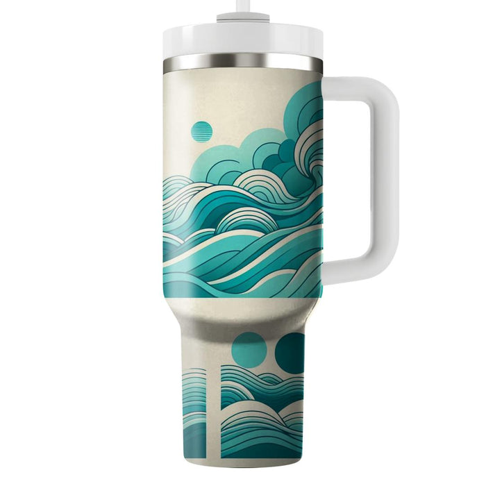 Elegant Ocean Breeze  Unique Tumblers