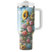 Breezy Flower Garden  Tumblers With Lids