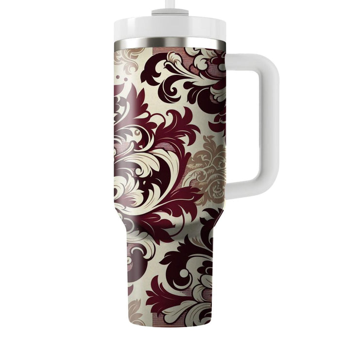 Elegant Floral Damask  Decorative Tumblers