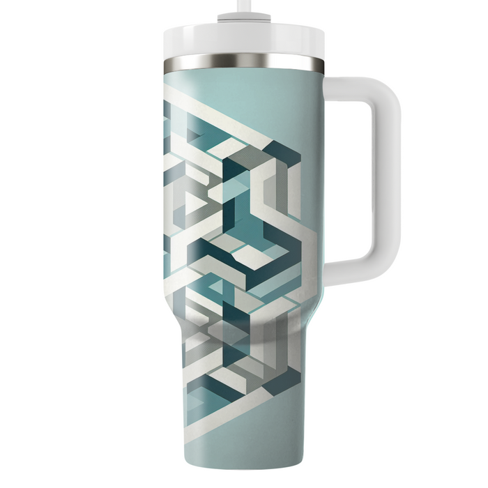 Modern Hexagonal Weave Custom Tumblers