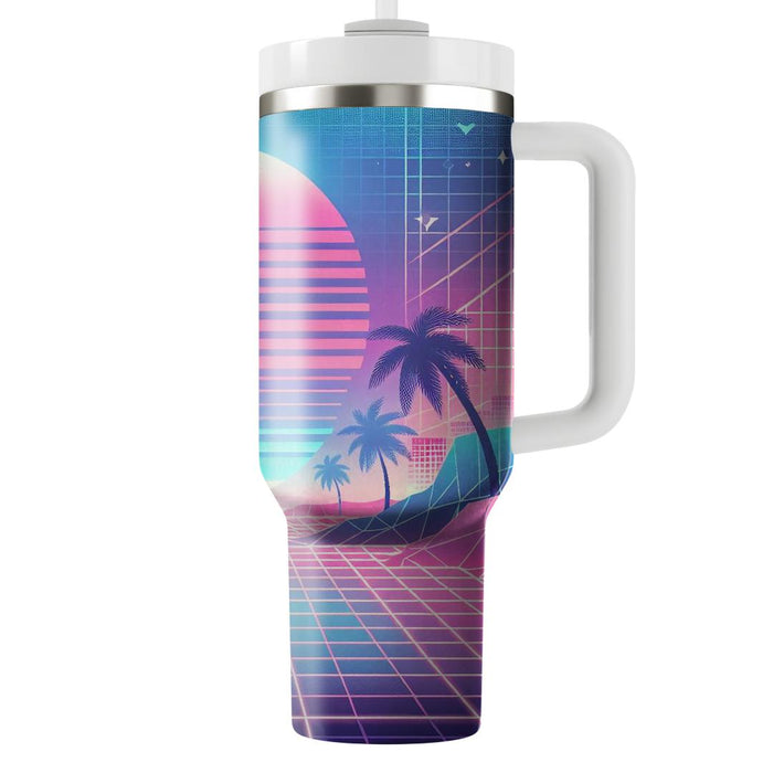 Vaporwave Grid  Tumblers For Gifts