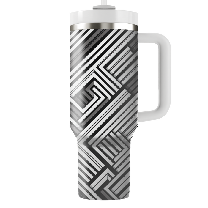 Minimalist Stripe Delight  Insulated Tumblers