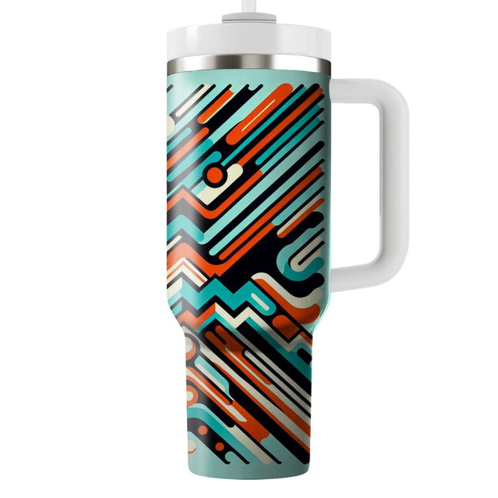 Zigzag Groove  Personalized Tumblers