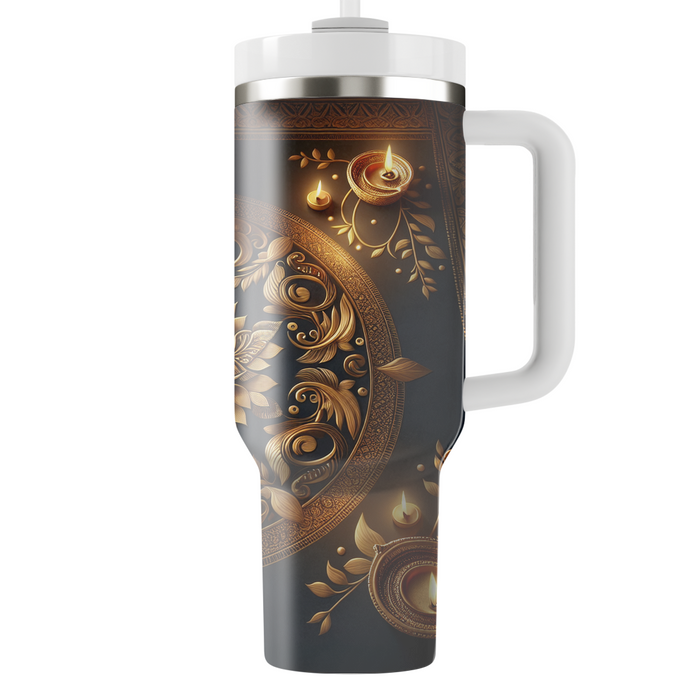 Golden Divinity - A Festive Diwali Celebration  Personalized Tumblers