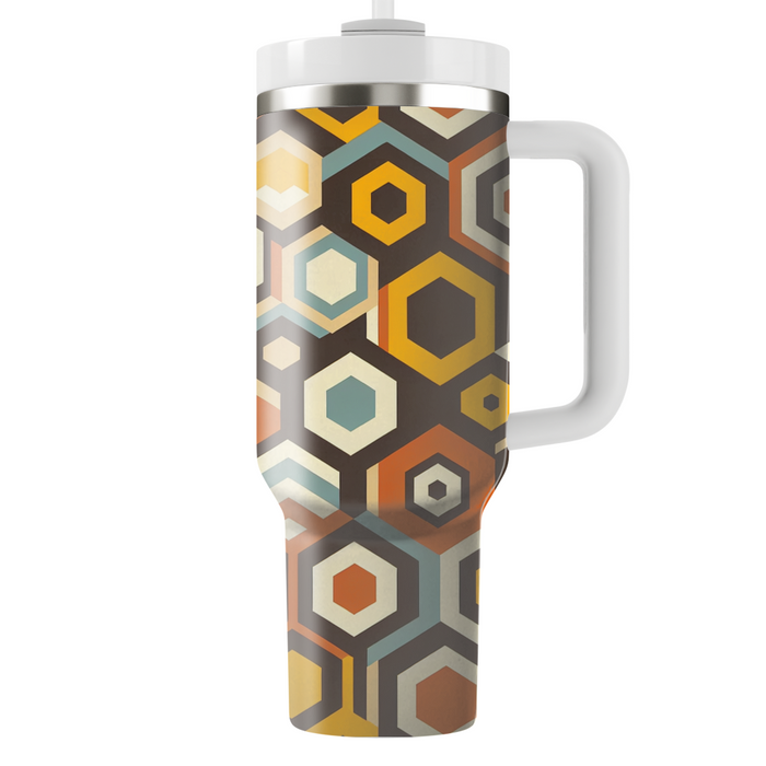 Retro Hexagon  Insulated Tumblers