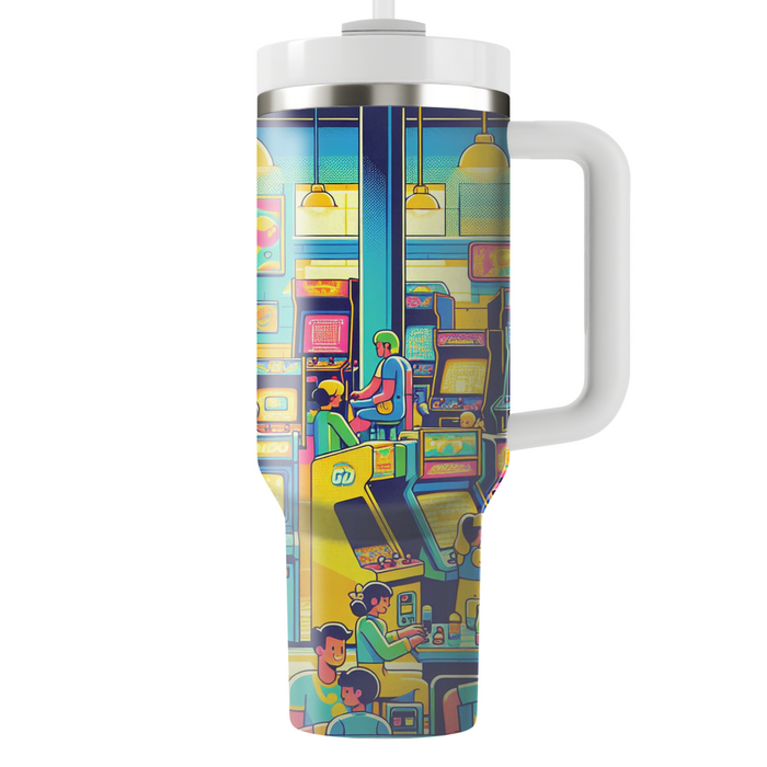 Neon Night Arcade Insulated Tumblers