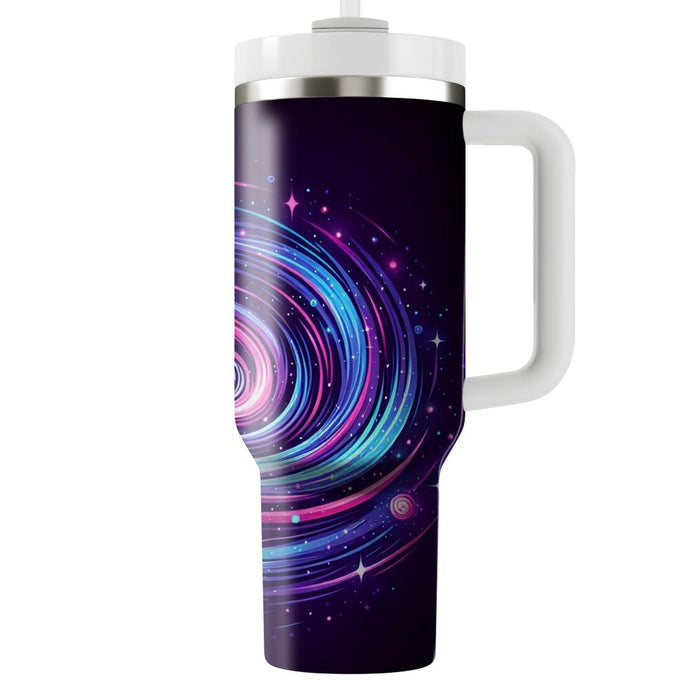 Galactic Neon Swirl  Custom Tumblers