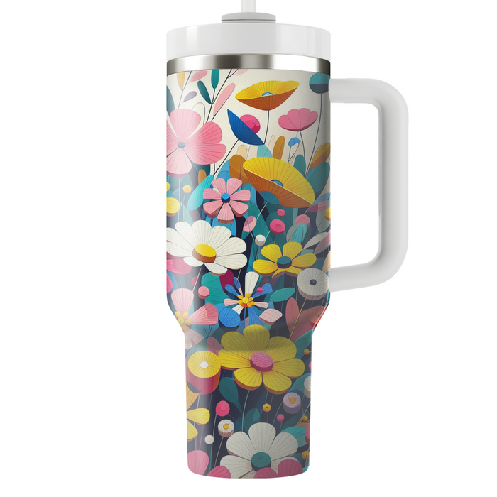 Whimsical Wildflowers  Tumbler Cups