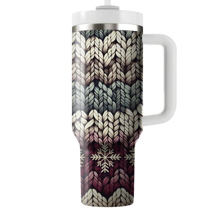 Winter Warmth Knitted  Tumbler Cups