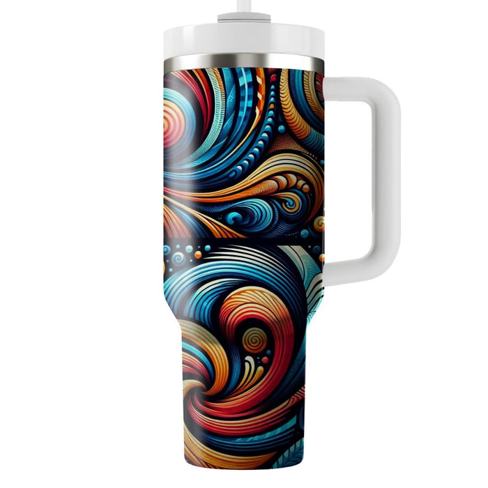 Bold Spiral Patterns  Tumbler Cups