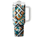 Bold Mosaic Tiles  Personalized Tumblers