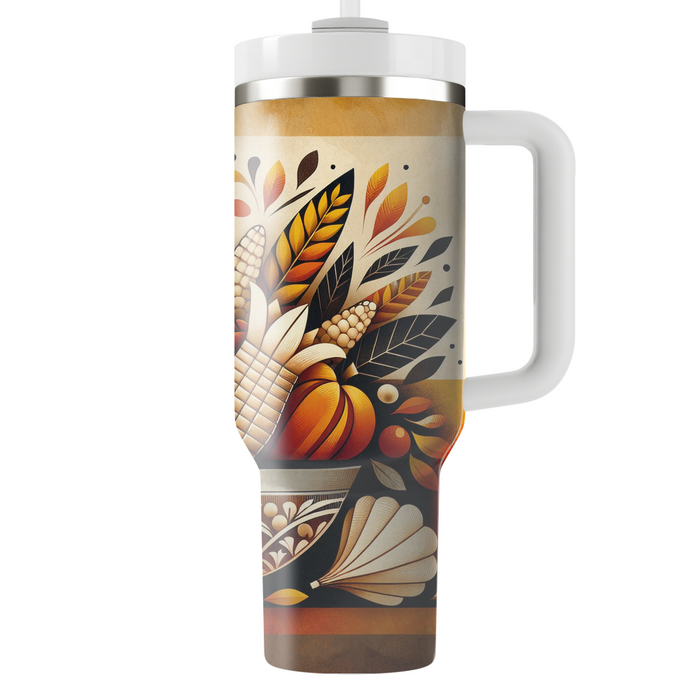 Bountiful Festival Of Gratitude Tumblers With Lids