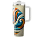 Geometric Swirl Pattern  Travel Tumblers