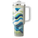 Abstract Geometric Waves  Decorative Tumblers