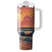 70s Sunset And Surf  Insulated Tumblers