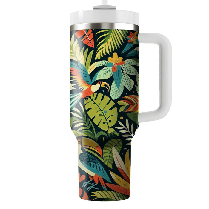 Vivid Tropical Birds  Decorative Tumblers