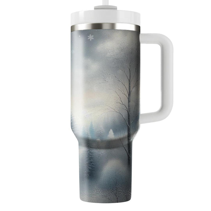 Winter Frosted Landscape  Travel Tumblers