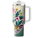 Retro Floral Fusion  Tumblers With Lids