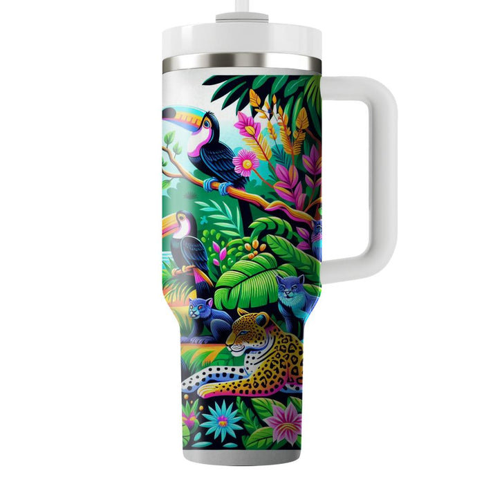 Vibrant Jungle Safari  Tumbler Cups