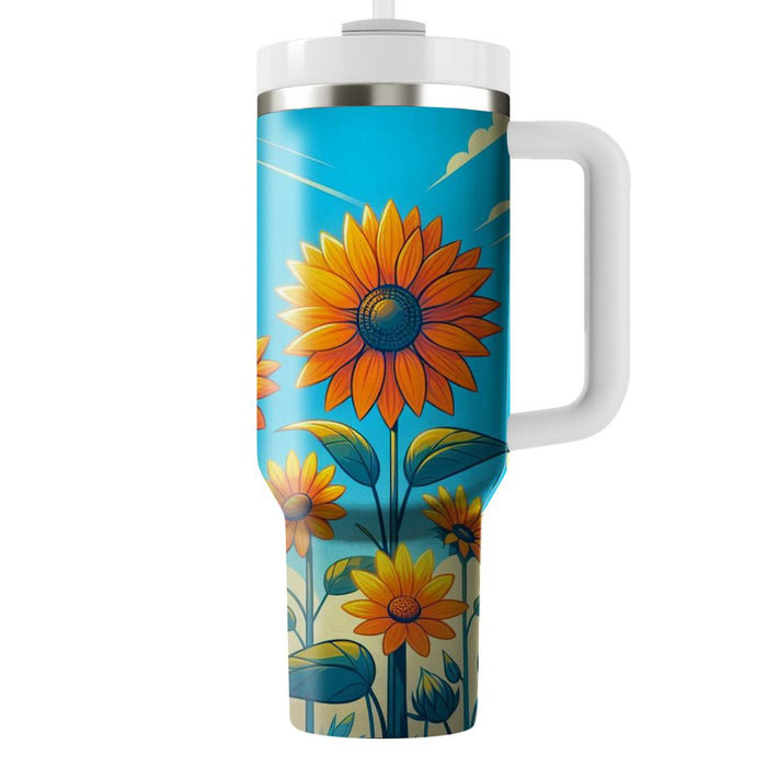 Sunflower Sunshine  Tumbler Cups