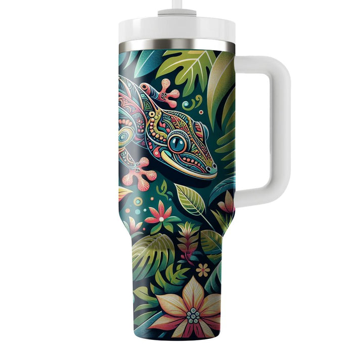 Captivating Gecko Patterns  Personalized Tumblers