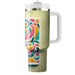 Retro Floral Delight  Personalized Tumblers