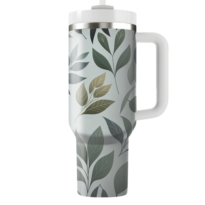 Abstract Leaf Impression Custom Tumblers