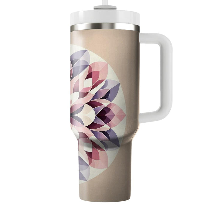 Geometric Petal Cluster  Decorative Tumblers