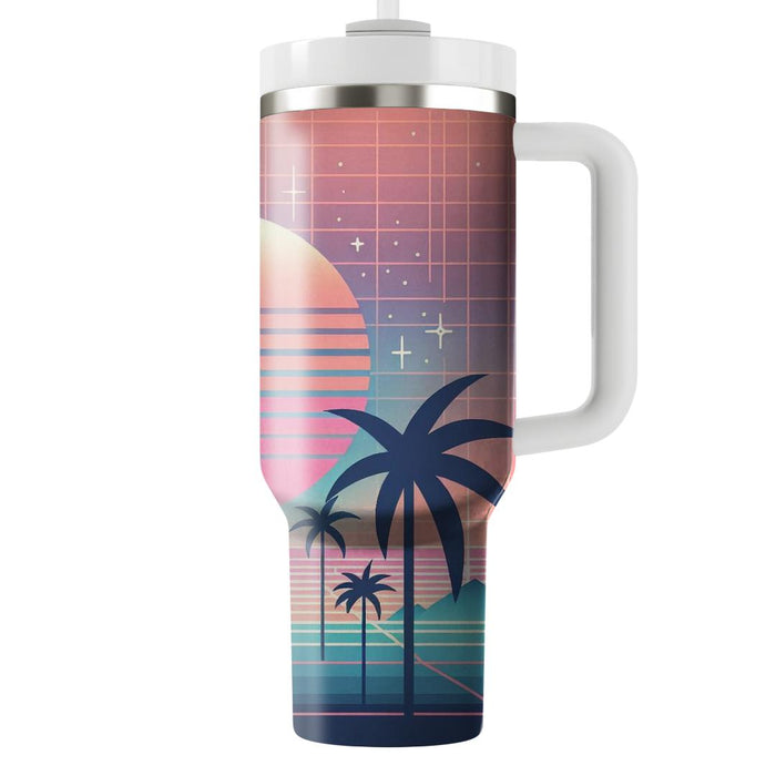 Synthwave Serene  Tumbler Cups