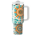 Radiant Spirals Decorative Tumblers