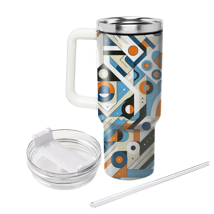 Artistic Geometric Mosaic  Unique Tumblers