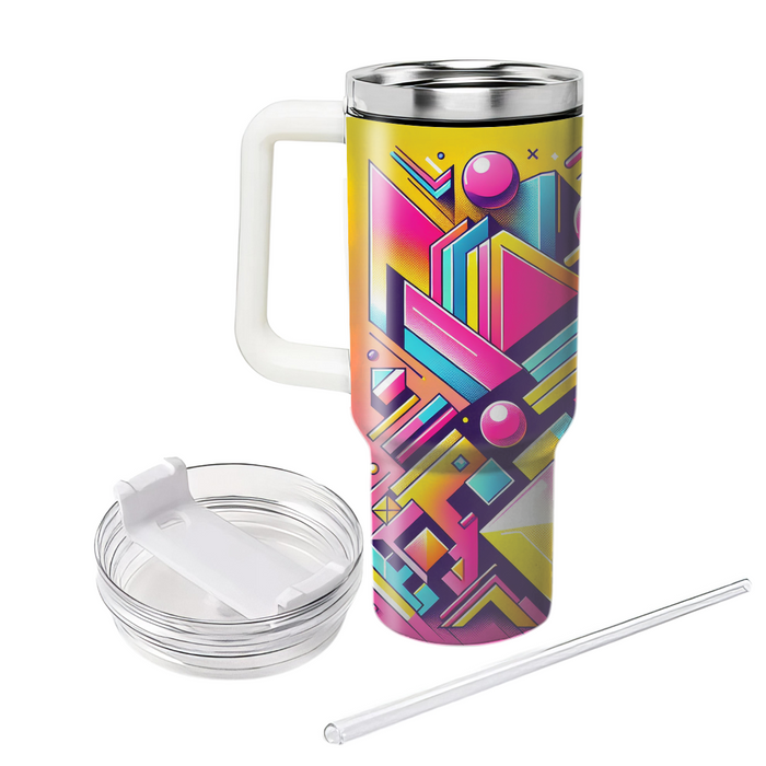 Vivid 80s Retro Style  Tumbler Cups