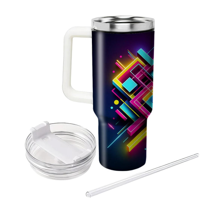 Geometric Neon Lights  Tumblers For Gifts