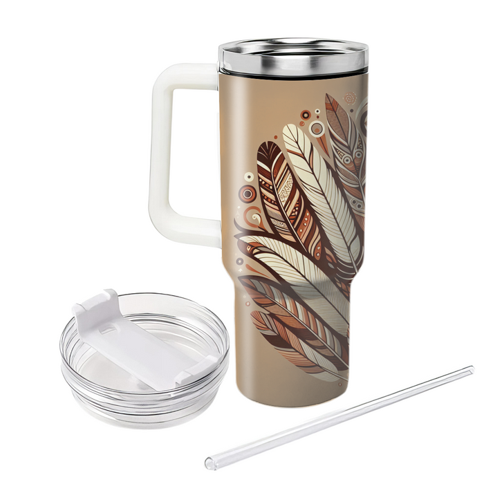 Bohemian Feather Dream  Tumbler Cups