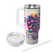 Retro Pixel Burst  Tumblers With Lids