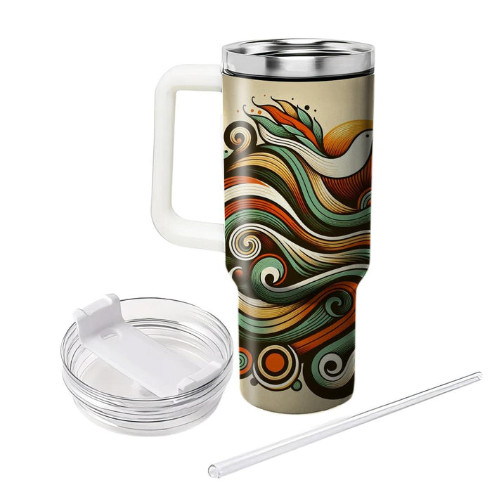 Vibrant Peaceful Waves  Unique Tumblers