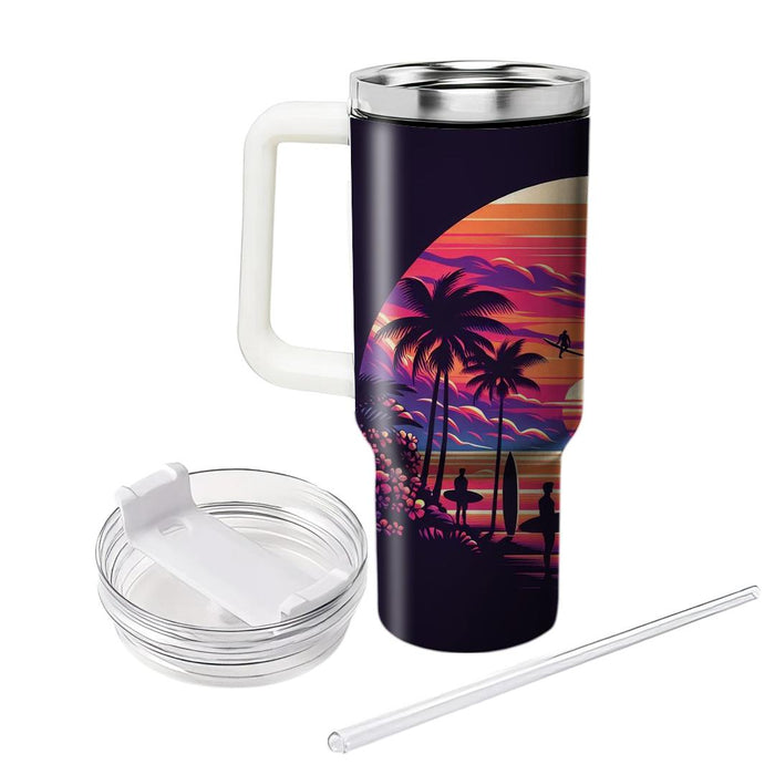 Surfer Sunset  Insulated Tumblers