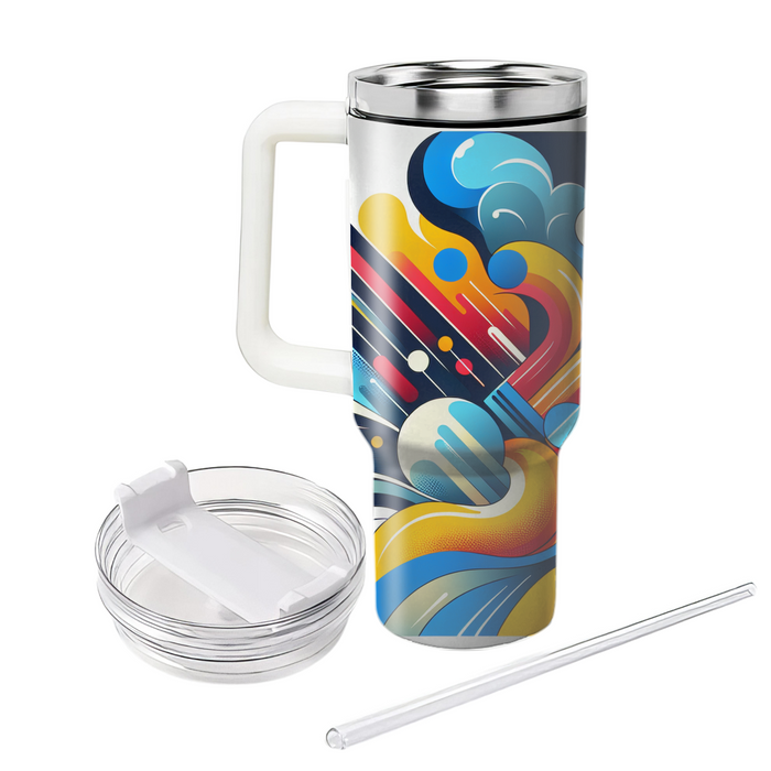 Bold Abstract Vibes  Custom Tumblers