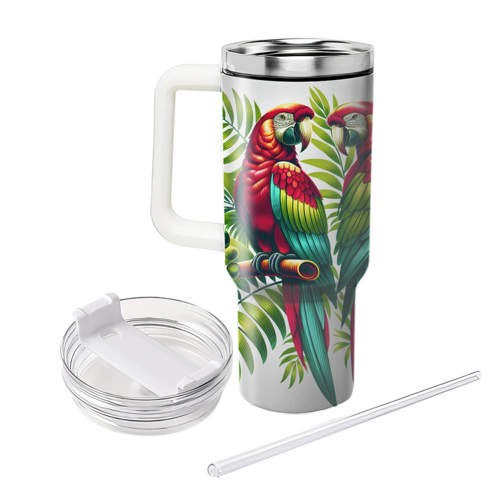 Tropical Parrot Fiesta  Tumbler Cups