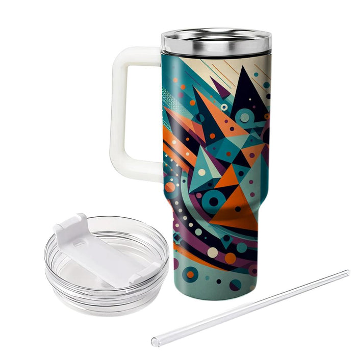 Bold Geometric Waves  Unique Tumblers