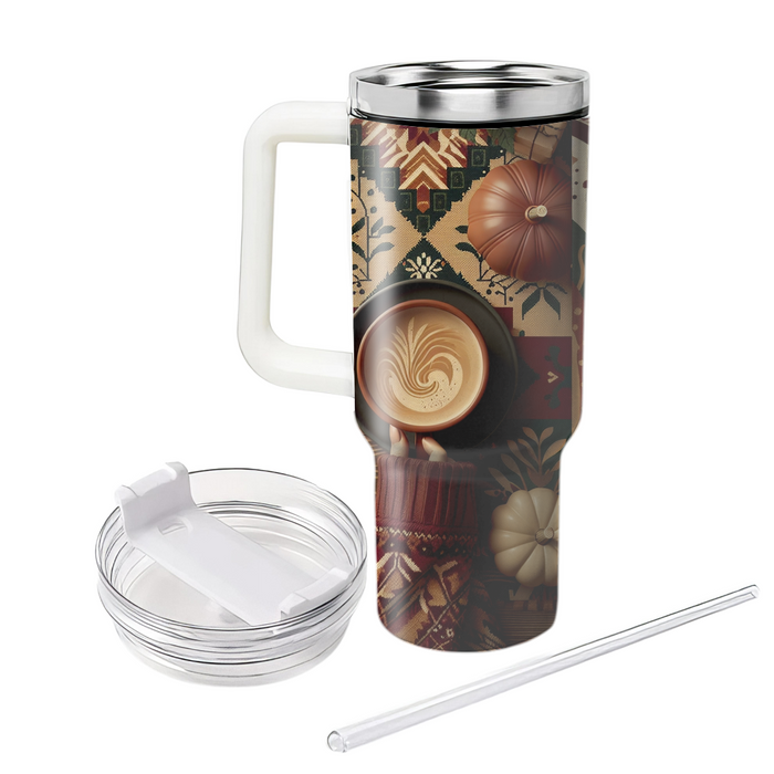 Autumn Cozy Flannel  Tumbler Cups