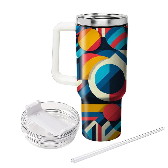 Bold Circle And Stripe  Insulated Tumblers