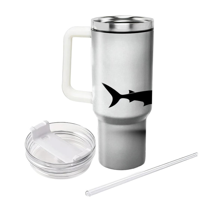 Sleek Shark Silhouette  Tumbler Cups