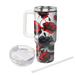 Bold Poppy Patch  Tumblers With Lids