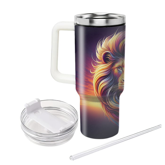 Majestic Lion King  Tumblers With Lids