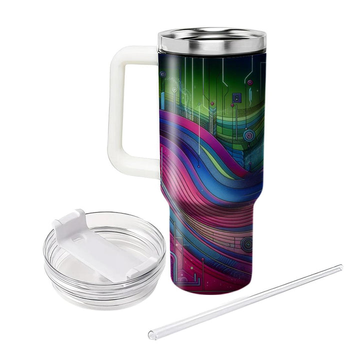 Futuristic Fusion  Personalized Tumblers