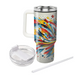 Vibrant Mosaic  Tumblers With Lids